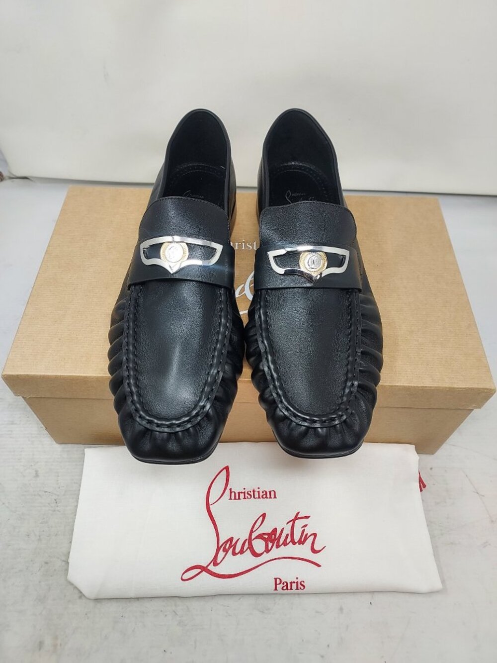 Christian Louboutin MENS Mocallista Black Loafer - Picture 9 of 14